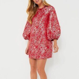 Tuckernuck HYACINTH HOUSE- Red & Pink Jacquard Janie Mini Dress